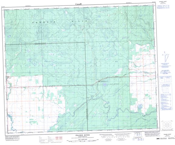Prairie River Topographic Paper Map 063D15 at 1:50,000 scale