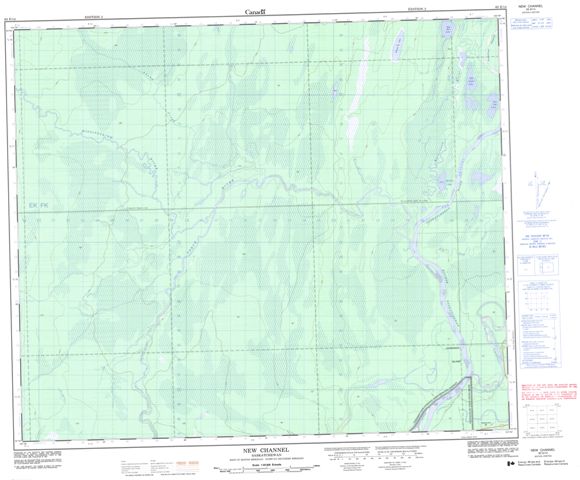 New Channel Topographic Paper Map 063E14 at 1:50,000 scale