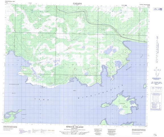 Spruce Island Topographic Paper Map 063F02 at 1:50,000 scale