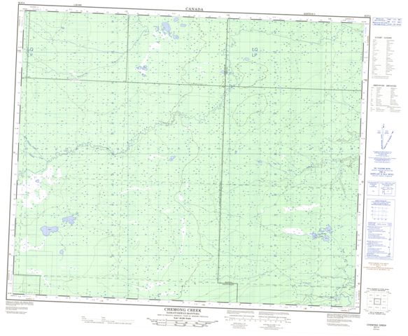 Chemong Creek Topographic Paper Map 063F04 at 1:50,000 scale