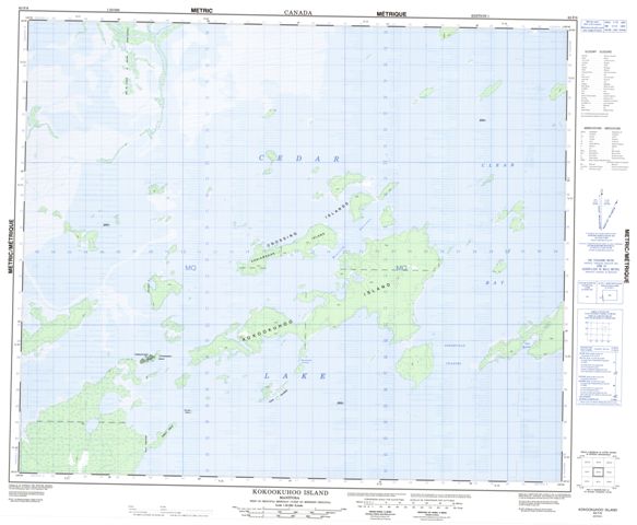 Kokookuhoo Island Topographic Paper Map 063F08 at 1:50,000 scale