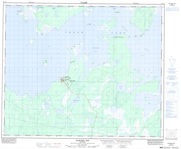 Napanee Bay Topographic Paper Map 063G04 at 1:50,000 scale