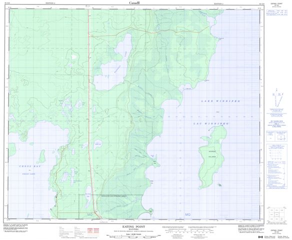 Eating Point Topographic Paper Map 063G06 at 1:50,000 scale