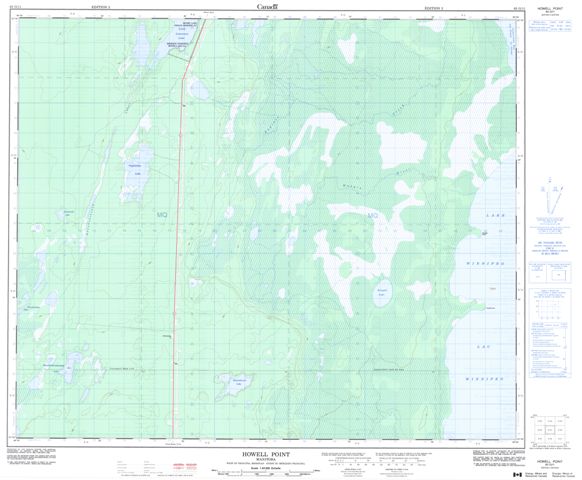 Howell Point Topographic Paper Map 063G11 at 1:50,000 scale
