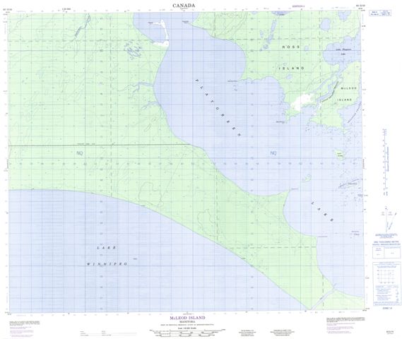 Mcleod Island Topographic Paper Map 063G16 at 1:50,000 scale