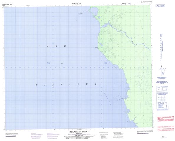 Belanger Point Topographic Paper Map 063H05 at 1:50,000 scale
