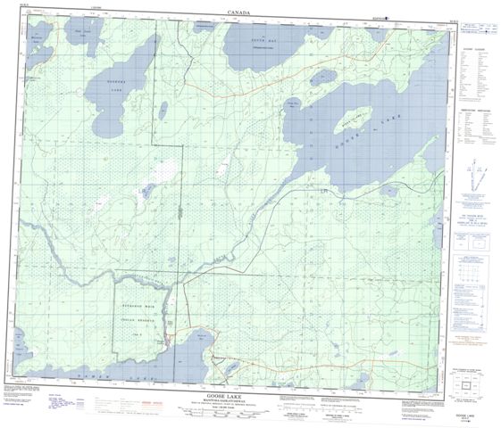 Goose Lake Topographic Paper Map 063K05 at 1:50,000 scale