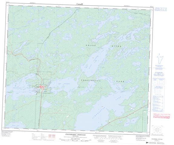 Cranberry Portage Topographic Paper Map 063K11 at 1:50,000 scale