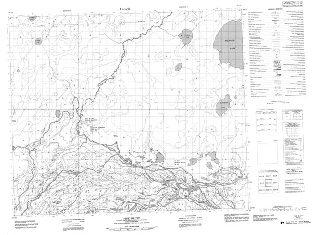 Pine Bluff Topographic Paper Map 063L02 at 1:50,000 scale