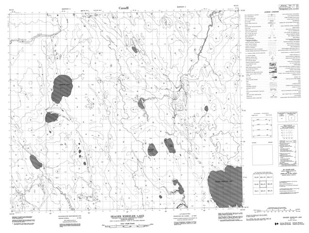 Seager Wheeler Lake Topographic Paper Map 063L05 at 1:50,000 scale