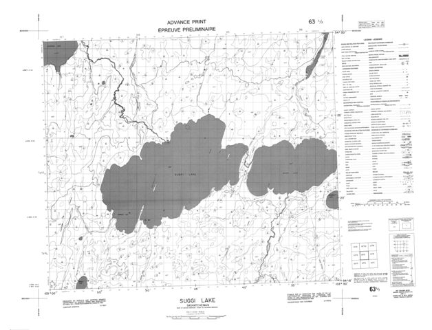 Suggi Lake Topographic Paper Map 063L07 at 1:50,000 scale