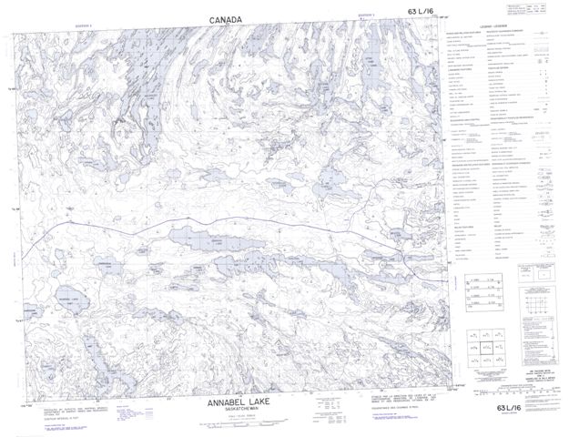 Annabel Lake Topographic Paper Map 063L16 at 1:50,000 scale