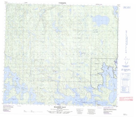 Madsen Bay Topographic Paper Map 063N15 at 1:50,000 scale