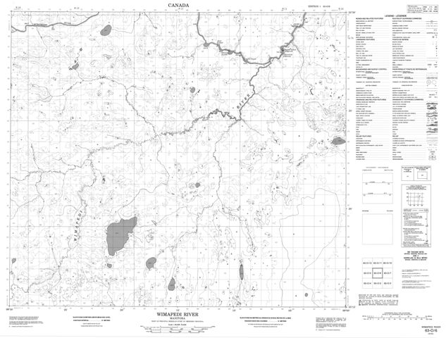 Wimapedi River Topographic Paper Map 063O06 at 1:50,000 scale