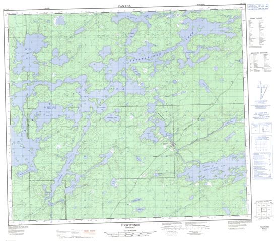 Pikwitonei Topographic Paper Map 063P11 at 1:50,000 scale
