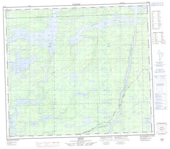 Arnot Topographic Paper Map 063P15 at 1:50,000 scale