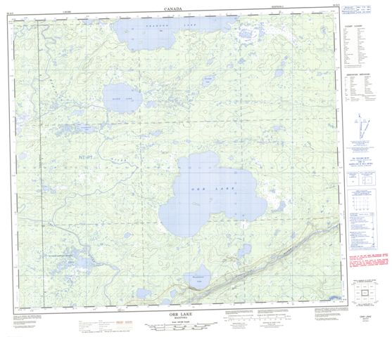 Orr Lake Topographic Paper Map 064A03 at 1:50,000 scale
