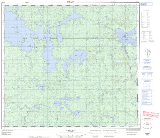Swan Bay Topographic Paper Map 064B10 at 1:50,000 scale