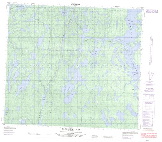Mccallum Lake Topographic Paper Map 064C04 at 1:50,000 scale