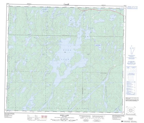 Eden Lake Topographic Paper Map 064C09 at 1:50,000 scale