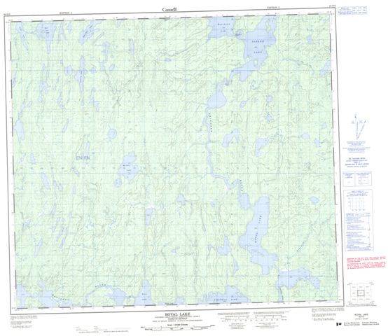Royal Lake Topographic Paper Map 064D03 at 1:50,000 scale