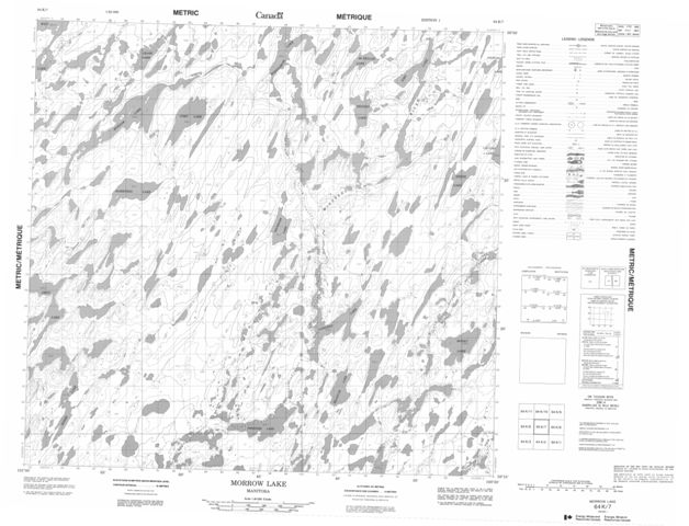 Morrow Lake Topographic Paper Map 064K07 at 1:50,000 scale