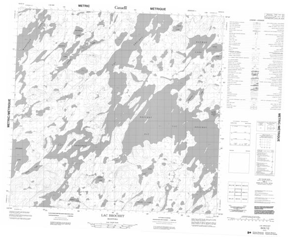 Lac Brochet Topographic Paper Map 064K12 at 1:50,000 scale
