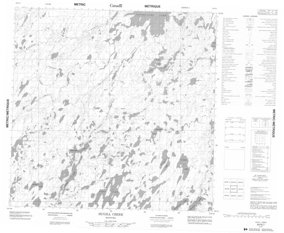 Hugill Creek Topographic Paper Map 064N07 at 1:50,000 scale