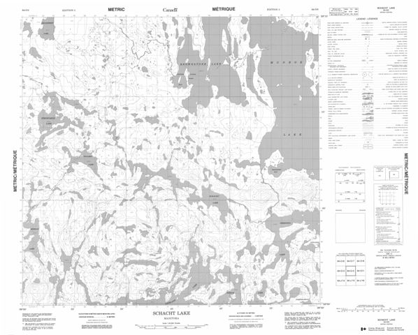 Schacht Lake Topographic Paper Map 064O02 at 1:50,000 scale