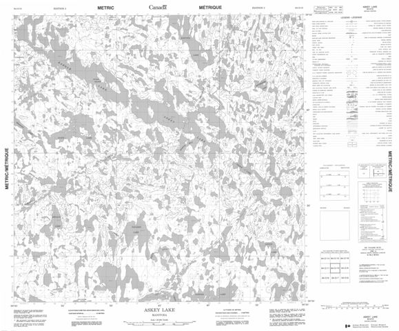 Askey Lake Topographic Paper Map 064O10 at 1:50,000 scale