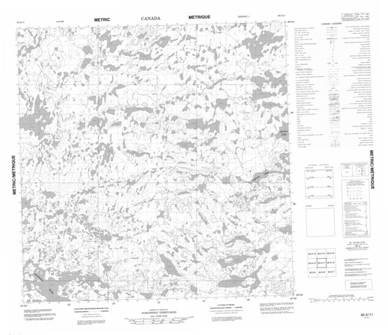 No Title Topographic Paper Map 065A11 at 1:50,000 scale
