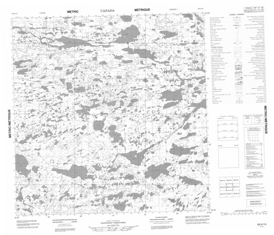 No Title Topographic Paper Map 065A14 at 1:50,000 scale