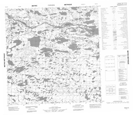 No Title Topographic Paper Map 065A15 at 1:50,000 scale