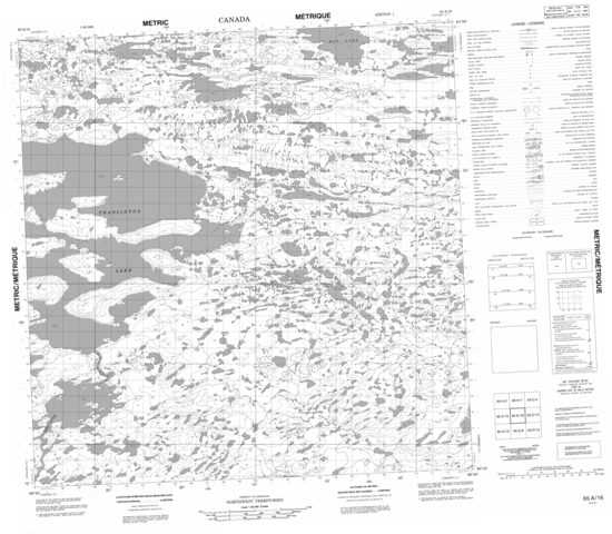 No Title Topographic Paper Map 065A16 at 1:50,000 scale
