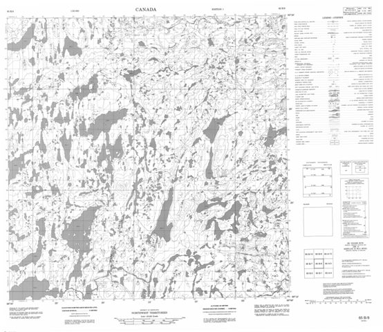 No Title Topographic Paper Map 065B08 at 1:50,000 scale