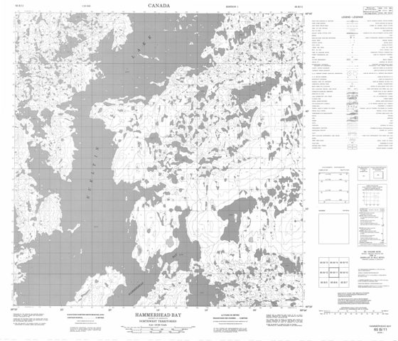 Hammerhead Bay Topographic Paper Map 065B11 at 1:50,000 scale