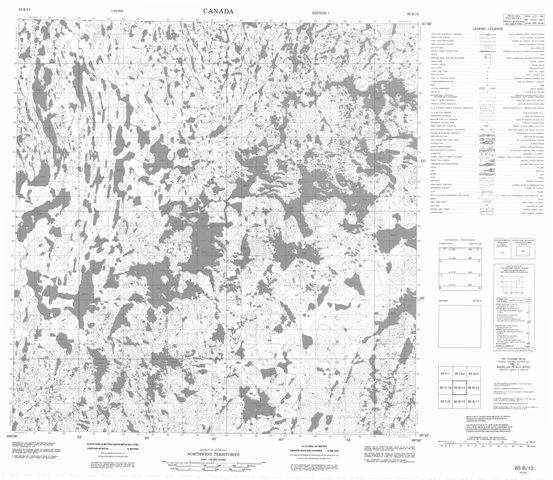 No Title Topographic Paper Map 065B13 at 1:50,000 scale