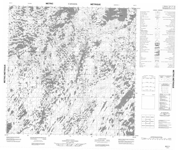 No Title Topographic Paper Map 065C01 at 1:50,000 scale