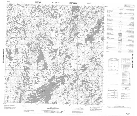 No Title Topographic Paper Map 065C07 at 1:50,000 scale