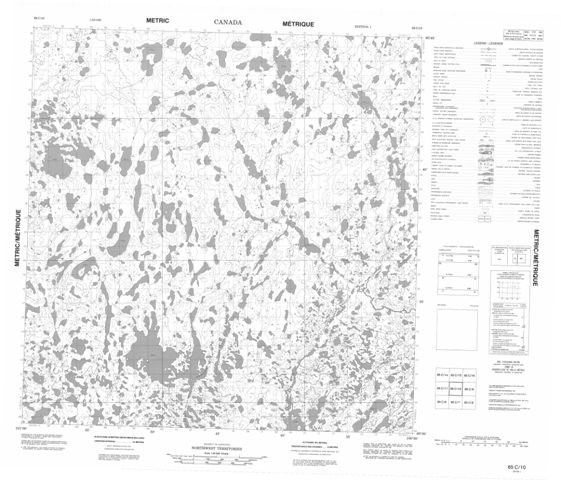 No Title Topographic Paper Map 065C10 at 1:50,000 scale