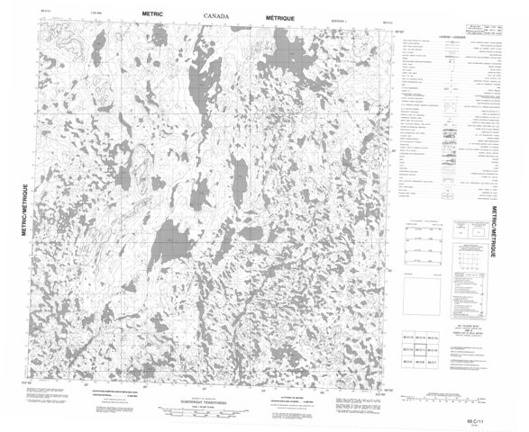 No Title Topographic Paper Map 065C11 at 1:50,000 scale