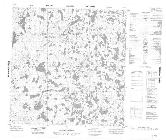 No Title Topographic Paper Map 065C15 at 1:50,000 scale