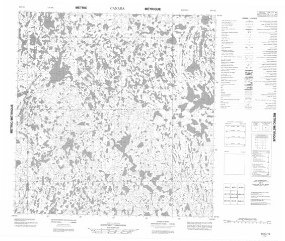 No Title Topographic Paper Map 065C16 at 1:50,000 scale