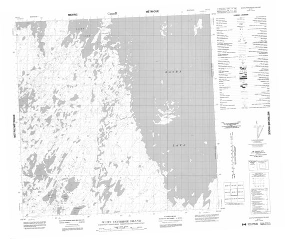 White Partridge Island Topographic Paper Map 065D01 at 1:50,000 scale