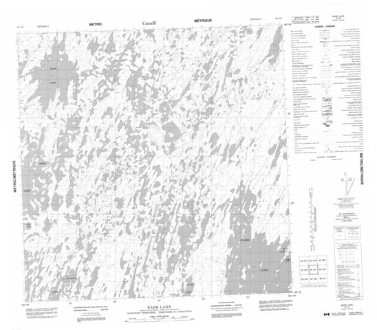 Barr Lake Topographic Paper Map 065D07 at 1:50,000 scale