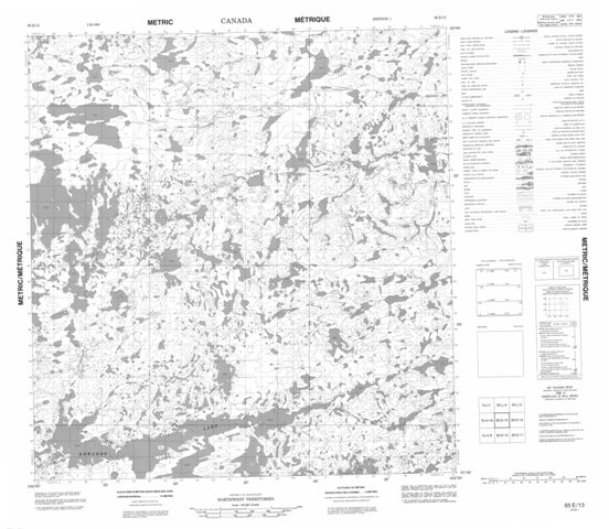 No Title Topographic Paper Map 065E13 at 1:50,000 scale