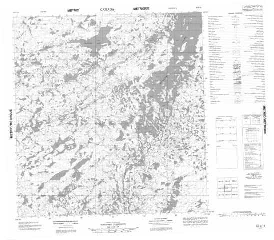 No Title Topographic Paper Map 065E14 at 1:50,000 scale