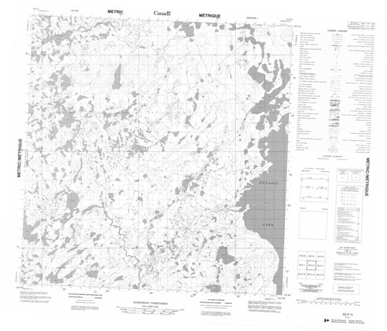 No Title Topographic Paper Map 065F04 at 1:50,000 scale