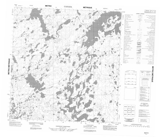 No Title Topographic Paper Map 065F05 at 1:50,000 scale