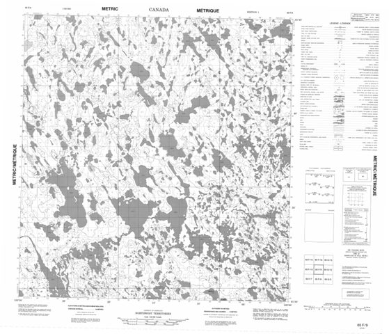 No Title Topographic Paper Map 065F09 at 1:50,000 scale